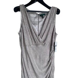 *NEW" with Tags 20W Lauren Ralph Lauren "Laurel Drive Gold" Dress